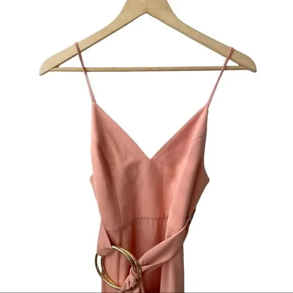 Shona Joy Zelda Dress With Ring in Dusty Pink - Picture 4 of 9